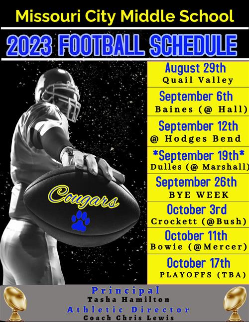  Football Schedule